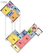 香江天赋4室2厅2卫97平方米户型图