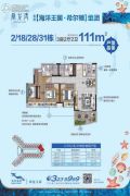 鼎龙湾国际海洋度假区3室2厅0卫111平方米户型图