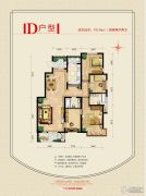 北京风景4室2厅2卫150平方米户型图