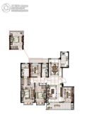 海尔产城创翡翠东方4室2厅2卫139平方米户型图