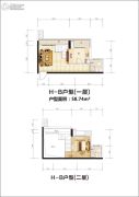 新长海广场0室0厅0卫58平方米户型图