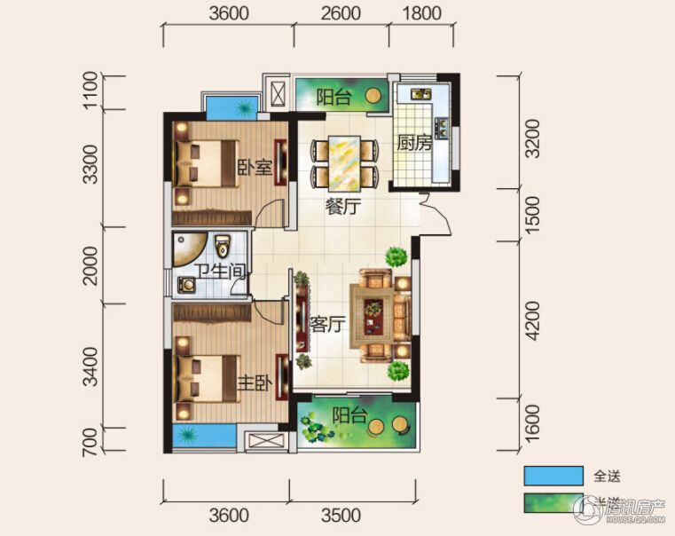 > 清风华园户型图