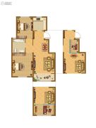 山居郦城2室2厅1卫74平方米户型图