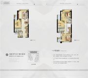 三盛滨江国际4室2厅3卫72平方米户型图