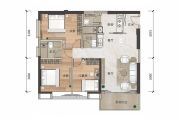 紫马天赋3室2厅2卫134平方米户型图