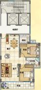 润晖新城2室2厅1卫92平方米户型图
