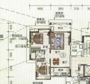 富力金港城2室2厅1卫82平方米户型图