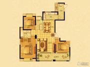 中南世纪花城3室2厅2卫140平方米户型图