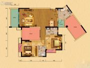 宝龙水岸金城2室2厅2卫113平方米户型图