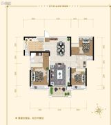 湘潭・奥园冠军城3室2厅2卫114平方米户型图
