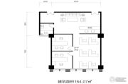 鑫科国际广场3室1厅1卫164平方米户型图