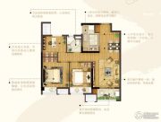 新江北孔雀城3室2厅1卫90平方米户型图