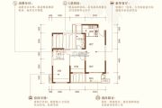浩昌・悦景湾2室2厅2卫85平方米户型图
