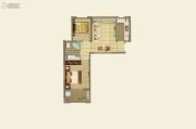 中环国际公寓三期2室2厅1卫64平方米户型图
