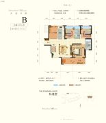 雁城国际公馆3室2厅2卫0平方米户型图