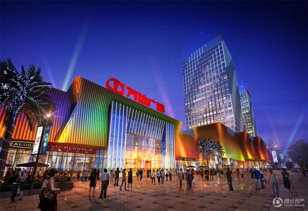 漳州角美万达广场项目效果图-商业入口