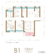 复地海上海3室2厅2卫130平方米户型图