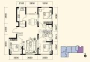 智造创想城3室2厅2卫116平方米户型图