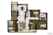 地产尚海郦景4室2厅3卫190平方米户型图