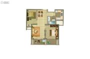 中环国际公寓三期2室2厅1卫81--83平方米户型图