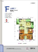 中国铁建国际城4室2厅2卫0平方米户型图