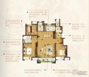 新江北孔雀城3室2厅2卫125平方米户型图
