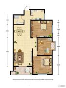 华建新城3室2厅1卫117平方米户型图