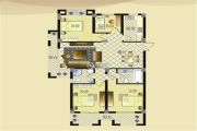 宏博锦园 高层4室2厅2卫144平方米户型图