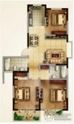 滨江明珠城3室2厅2卫150平方米户型图