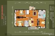 尚城国际3室2厅2卫138平方米户型图