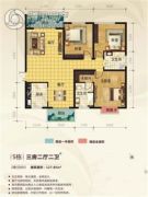 华轩・东润馨苑3室2厅1卫0平方米户型图