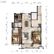 保利和光尘樾3室2厅2卫135平方米户型图