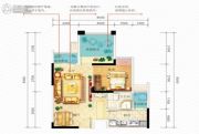 佳兆业滨江新城2室1厅1卫50平方米户型图