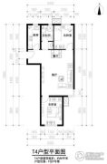 中海长安雅苑2室1厅1卫88--89平方米户型图