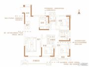 中南林樾3室2厅2卫125平方米户型图