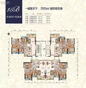 鹤山新华城3室2厅2卫112--128平方米户型图